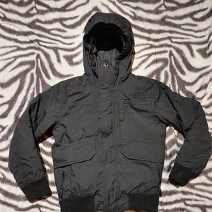The North Face 550 fill goose down waterproof puffer jacket S boys 7/8 black